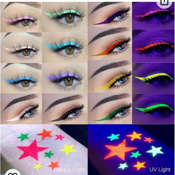 Brand new ONMAY Water Activated Eyeliner, UV Glow Blacklight Fluorescent… - Picture 7 of 9